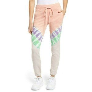 NEW Daydreamer Pink Tie Dye Drawstring Joggers Sweatpants xs